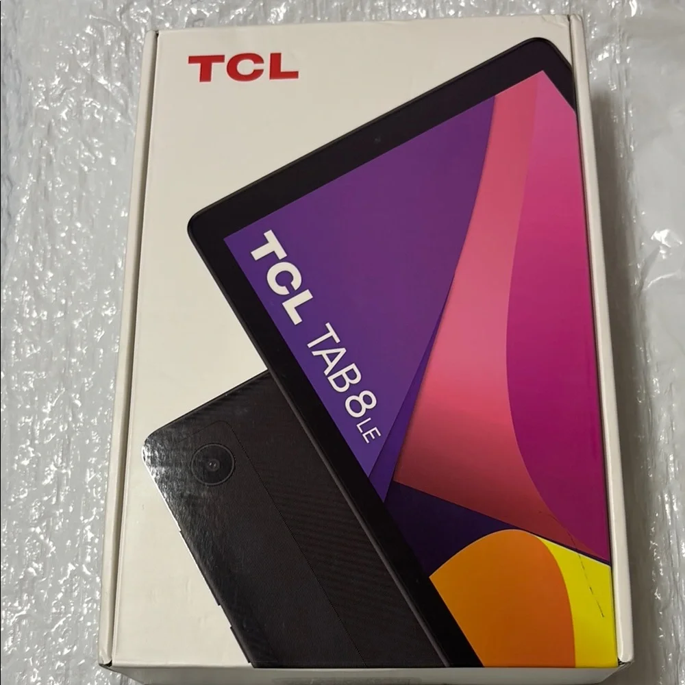 TCL Black Tablet with Vibrant Display and Sleek Design